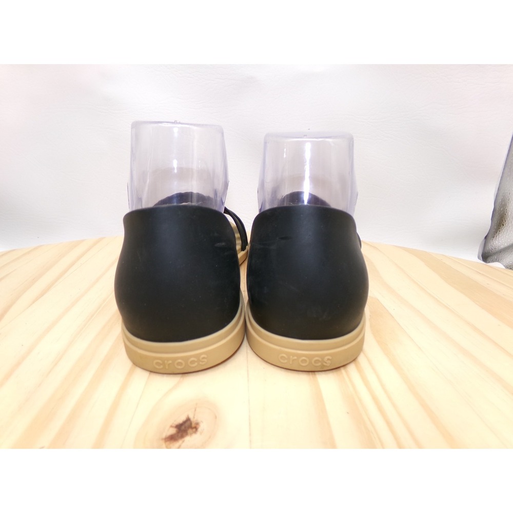 Crocs Tulum Open Toe Sandals Womens Black Size 8 Slip On Strappy Iconic Comfort - Picture 4 of 7